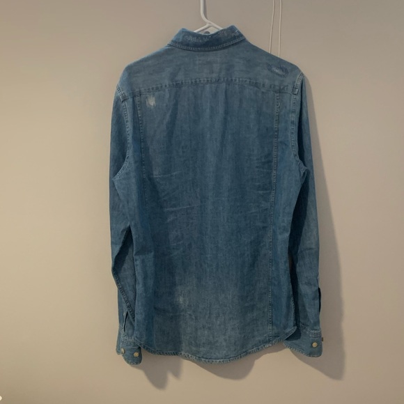 G Star Raw Denim Button up Size M - Picture 2 of 3